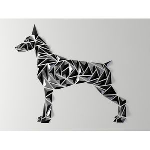 DGEmily Geometric Doberman Wall Art | Large-Scale Wall Decor | Custom Sizes!!